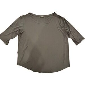 Ragno Black Stretch Short-Sleeve Top Size 5 M/L